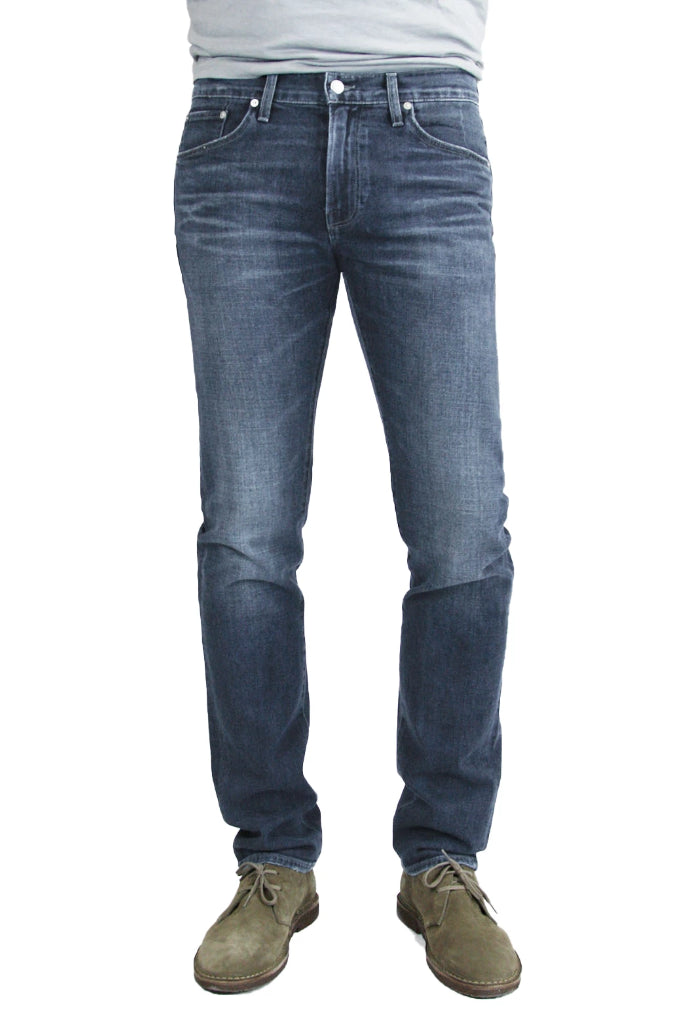 Bond in Atlas | Men's Slim Straight Dark Blue Vintage Wash Jeans