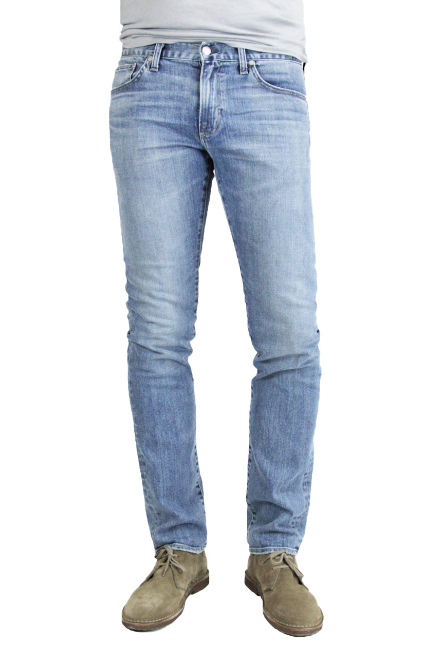 S.M.N Studio's Hunter in Costello Men's Jeans - Slim fit light blue wash jean in comfort stretch denim