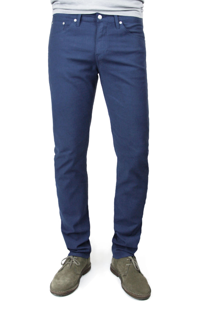 S.M.N Studio's Hunter in Royal Blue Men's Twill Jeans - Slim Royal blue comfort stretch twill pants